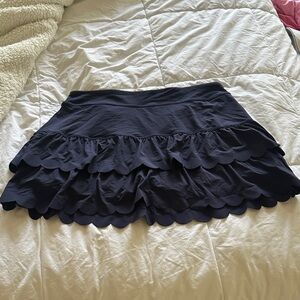 Lilly Pulitzer Navy Blue Ruffle Skort